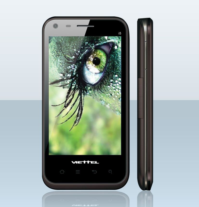Viettel i5 cảm ứng điện dung đa điểm, hệ điều hành Android 2.3